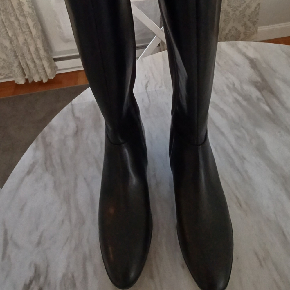 Michael Kors Black Knee High Riding Boots